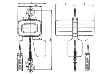 HH-B͵໷綯« HH-B type single phase chain electric hoist